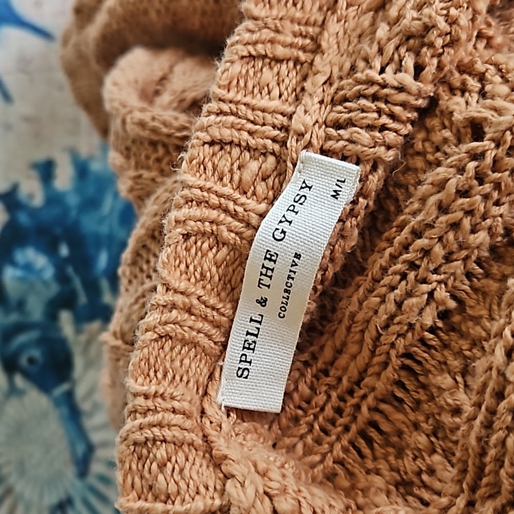 Spell & The Gypsy Collective Yellowstone Knit Cardigan Size M/L - Picture 4 of 16